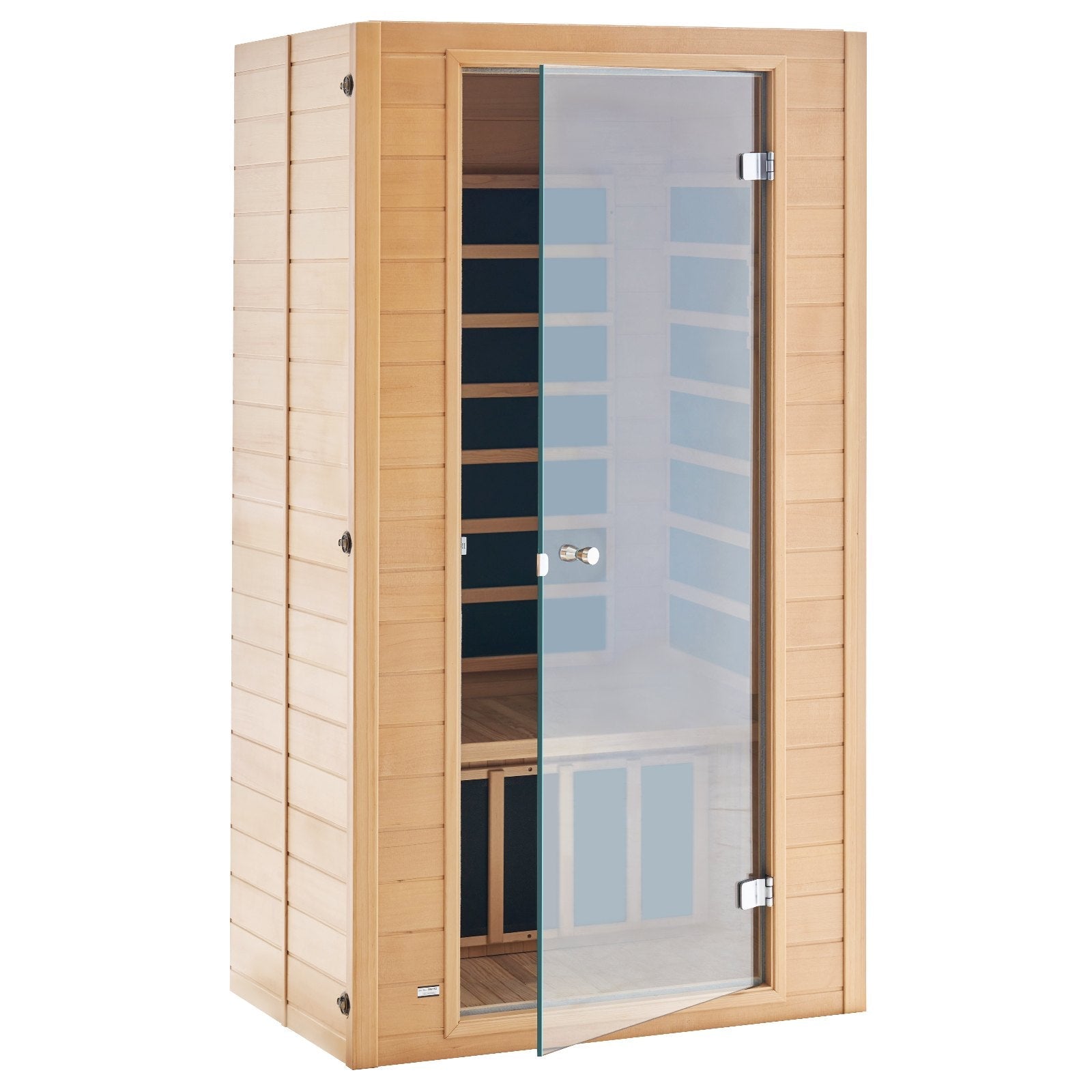 1400W Far Infrared Wooden Sauna Room Home Spa for 1 to 2 Person