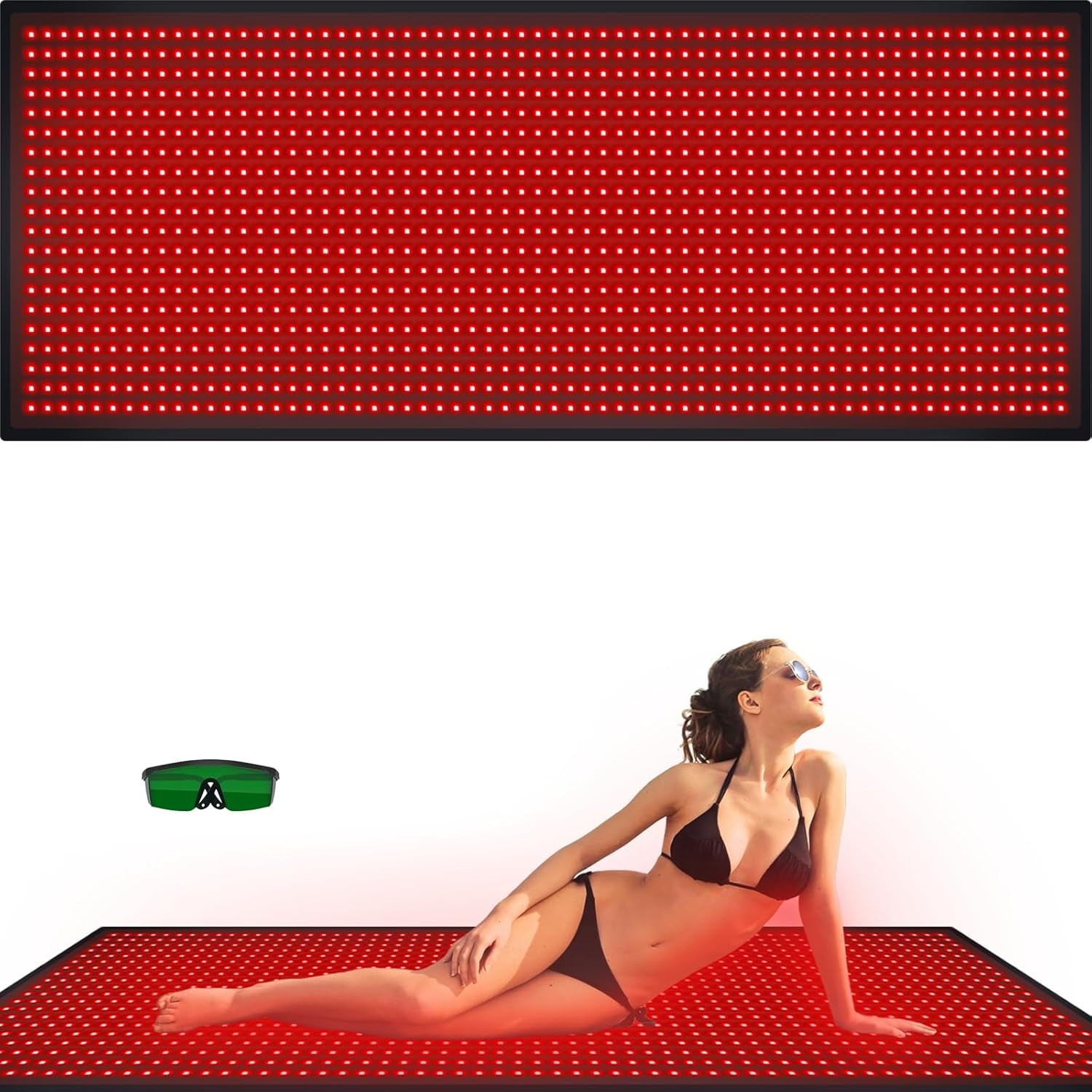 Red Light Therapy Infrared Light Therapy Pad for Body Pain NIR Deep Therapy for Back Knee Hands Feet Relief Portable 660Nm 850Nm Home Heating Light Therapy Wrap Belt Gift for Women Men