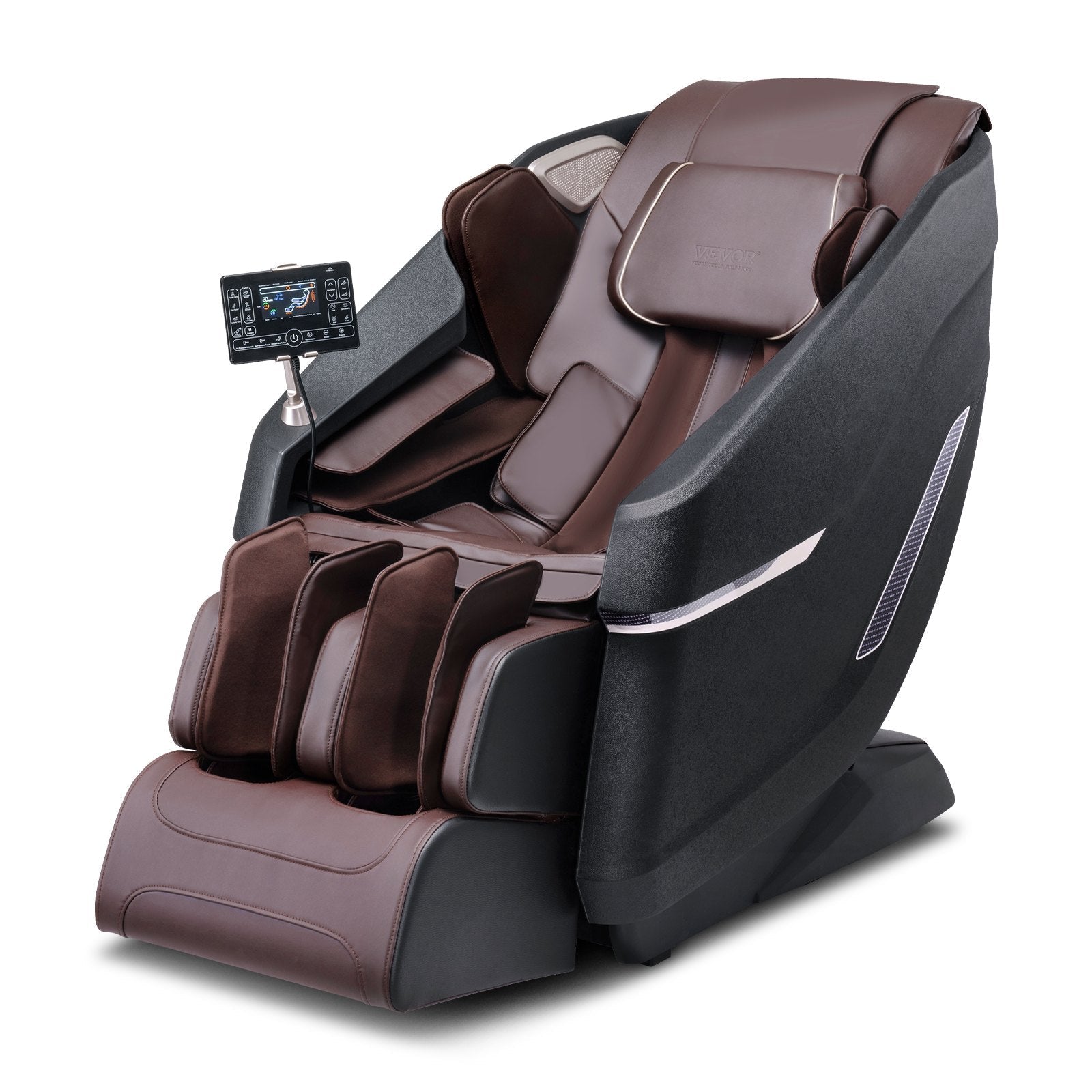 Advanced Full Body Zero Gravity Massage Chair with 3D Shiatsu, SL-Track, 10-18 Auto Modes, Heating, Bluetooth, Airbag, Foot Roller, and Touch Screen